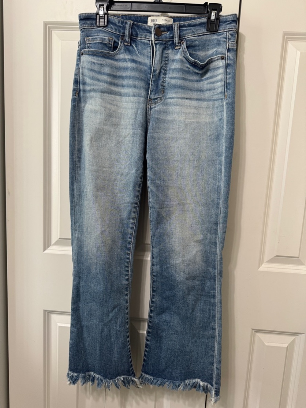BKE Parker Women's Straight Leg Jeans - Faded Medium Blue Wash - Picture 5 of 7